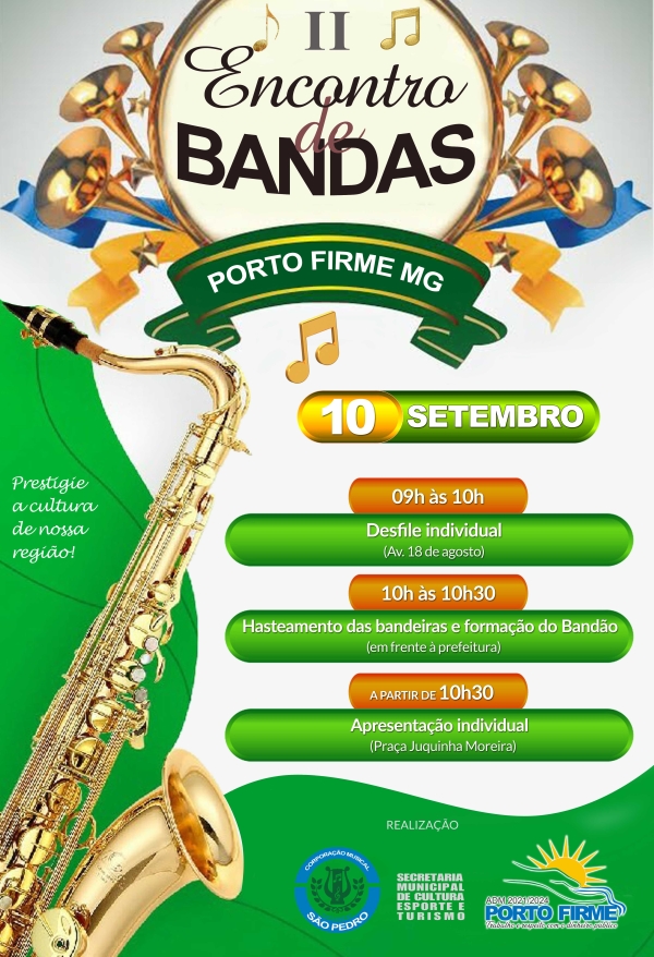 II ENCONTRO DE BANDAS DE MÚSICA DE PORTO FIRME