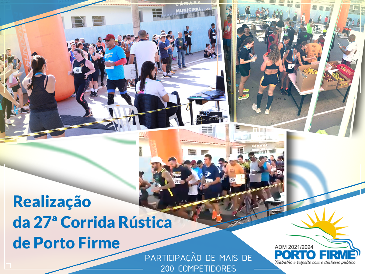 A 27ª CORRIDA RÚSTICA DE PORTO FIRME FOI CELEBRADA COM PARTICIPAÇÃO DE MAIS DE 200 ATLETAS