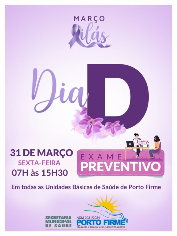 O EXAME PREVENTIVO, PAPANICOLAU, É UM CUIDADO IMPORTANTE NA SAÚDE DA MULHER