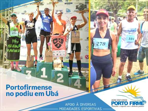 PORTOFIRMENSE NO PODIUM EM UBÁ